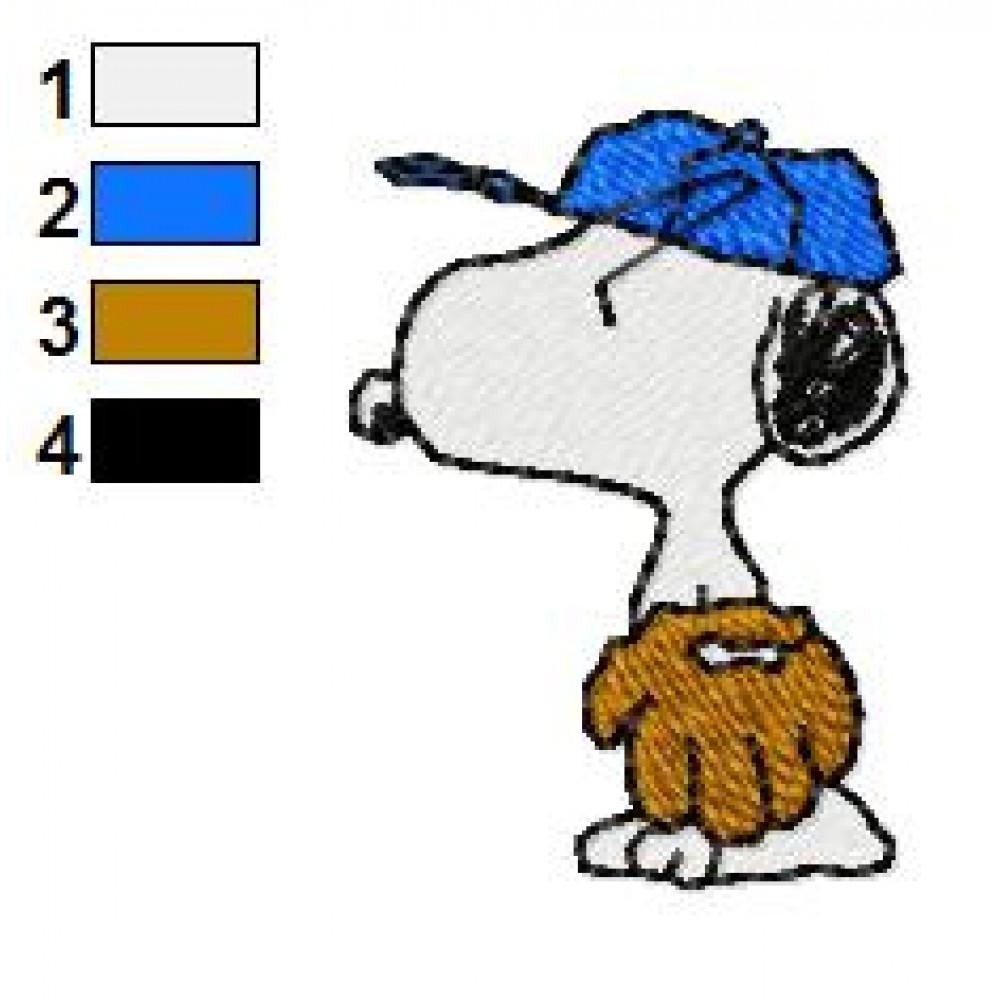 Snoopy Embroidery Design